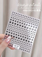 1PCS Laser Starburst Star Adhesive Nail Sticker 3D Nail Art Decoration Flashing Silver Flame Butterfly Nail Decal Press on Nails