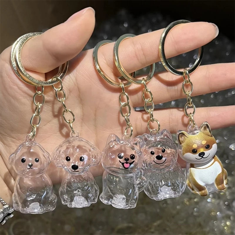 New Clear Puppy Hair Memorial Keepsake Capsule Pet's Dog Fur Container DIY Pendant Keychain Decor Pet Lovers Home Display Gifts