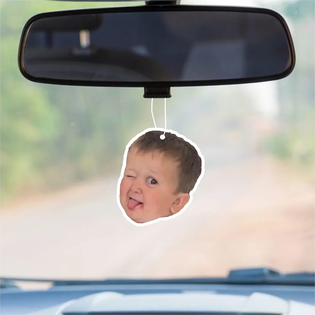 1pc Russian Boy Hasbulla Fun Car Aromatherapy Perfume Air Freshener Mirror Interior Accessories Pendant