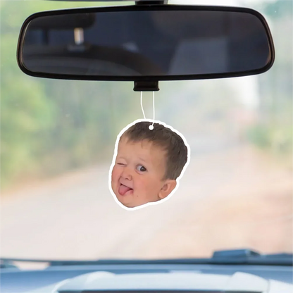 1pc Russian Boy Hasbulla Fun Car Aromatherapy Perfume Air Freshener Mirror Interior Accessories Pendant