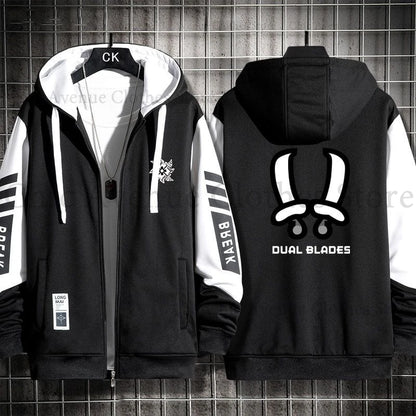 Monster Hunter Print Hoodie for Men Women Hooded Zip-up Autumn Coat Long Sleeve Man Hoodie Hooded Shirt Casual Sweatshirts