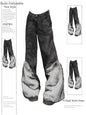 2025 Autumn Winter Women's Denim Pants Dark Academia Flared Jean Bell Bottom Designer Cyber Punk Japanese Y2k 2000s Goblin Core