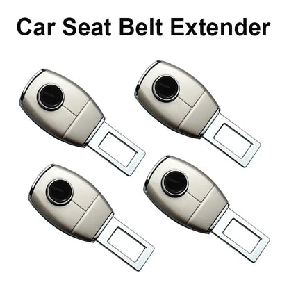 1/2/4 Pieces Car Seat Belt Clip Extender Alloy Seatbelt Lock Buckle Plug Auto Fastener Converter Clip Safety Belt Decoration