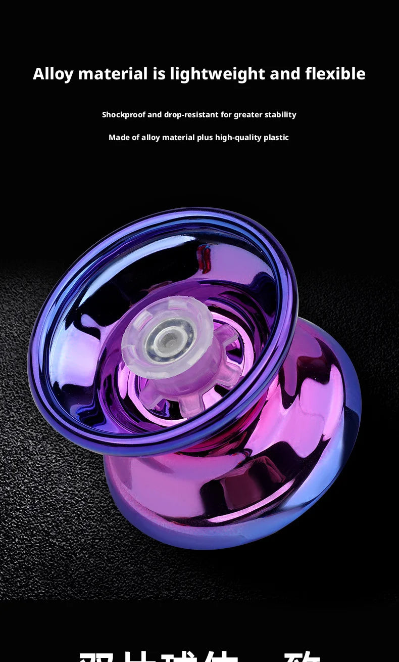 Professional Aluminum Metal Yoyo Ball for Children Beginners - Competitive Yoyoball with Accessories Suitable for Adults And Kid