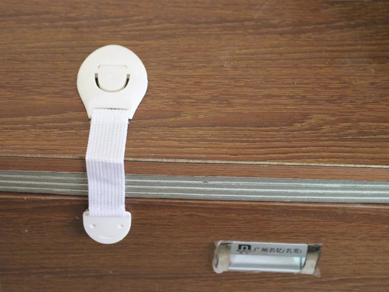 Children Safety Cabinet Locks Safe Quick and Easy Installation by Adhesive Tape Multi-Purpose Safety Locks for Cupboards Drawers