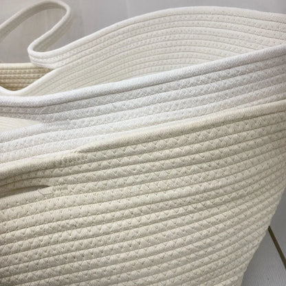 Ins Newborn Hand Basket Cotton Rope Woven Crib Baby Cradle Portable Outdoor Sleeping Infant Accessories Photography Props Gifts