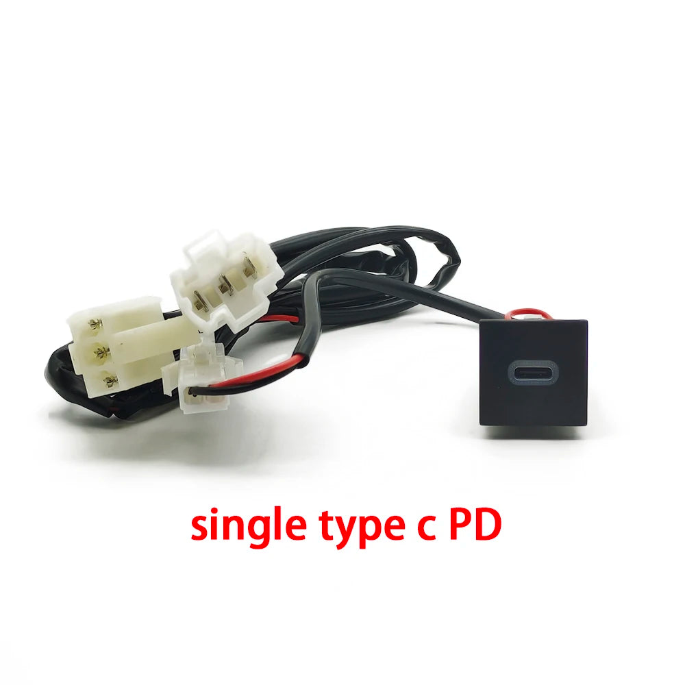 For VW Golf 6 MK6 Jetta 5 MK5 Scirocco 2006 - 2012 Car USB Charger PD Quick Charge QC3.0 Auto Phone Charging Adapter Button