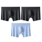 3Pcs/Lot Men's Summer Ultra-thin Boxers Briefs Ice Silk Seamless Underwear Sexy Lingerie Underpants Shorts Breathable Panties