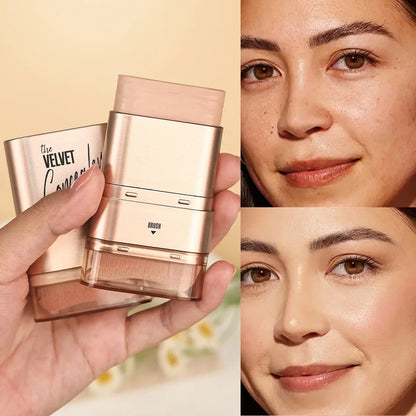 2-in-1 Concealer and Foundation Stick, Covers Dark Circles, Waterproof and Sweat-Resistant, Creates Flawless-Looking Makeup