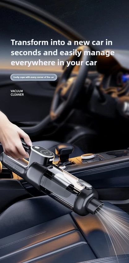 Wireless Portable Brushless Vacuum Cleaner, Multifunctional High Power Mini Handheld Vacuum & Dust Blower 2-in-1 for Household Sofa Keyboard Car Interior Cleaning