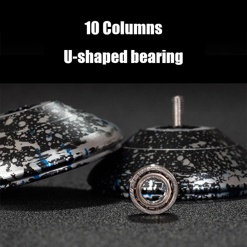 Yoyo Professional Competition Metal Yo Yo Factory with 10 Ball Bearing Alloy Aluminum High Speed Unresponsive Toys for Kids Toys