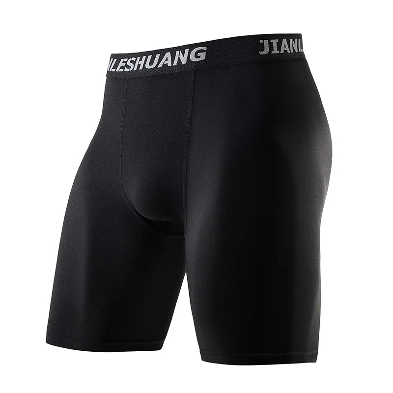 1/5 Pcs Men's Black And White Classic Cycling Long Underwear Multi-size Running Fitness Comprehensive Training Shorts Teenagers
