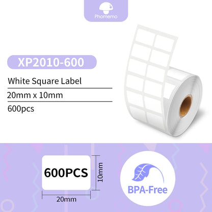 Phomemo Self-Adhesive Labels Paper for Phomemo M110/M200 Self-adhesive Label Printer Waterproof Tag Jewelry Tag Thermal Sticker