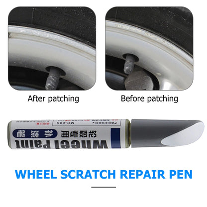 12mL Car Paint Scratch Repair Pen Wheel Spoke Rim Paint Marker Pen Brush Paint