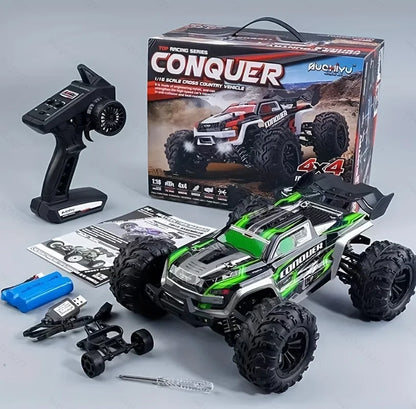 "1:16 4WD RC Car (50km/h): LED Lights, Off-road High-Speed Drift. For Boys & Off-road Fans. Monster Truck Toy – Christmas & New
