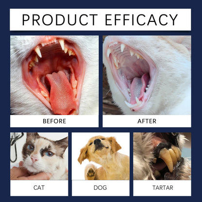 Pet Teeth Cleaning Pen Plant‑Based Mild Reduce Tartar Stain Fresh Breath Portable Oral Care for Dogs Cats Daily Dental Cleaner