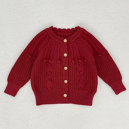 2025 New Autumn Toddler Baby Girl Clothes Set 0-3Yrs Infant Baby Girls Clothing Suit Long Sleeved Cardigan Sweater+PP Shorts