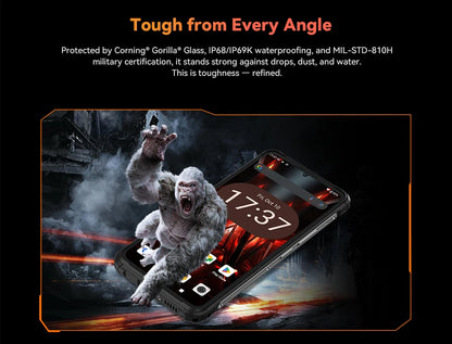 Rugged Smartphone Android 16, Cubot KingKong ACE 5, 20GB RAM(8+12GB), 256GB ROM, 10200mAh Battery, 6.745" 120Hz Screen, 48MP,NFC