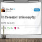 I'm The Reason I Smile Everyday Tapestry Kanye West Tweet Quote Wall Decor Flag Banner Meme Tapestrys Aesthetic Dorm Background