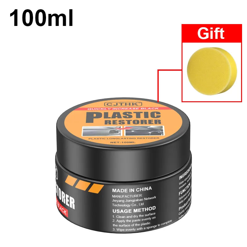Car Plastic Restorer Back To Black Gloss Auto Interior Leather & Panel Renewal Wax Coating Agent Auto Polish And Repair Coating
