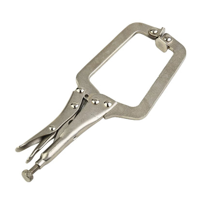 1pc 9inch C Clamp Metal Face Clamps Welding Steel Clamps Vise Grip Locking Welding Pliers Woodworking Wood Tenon Locator Tool