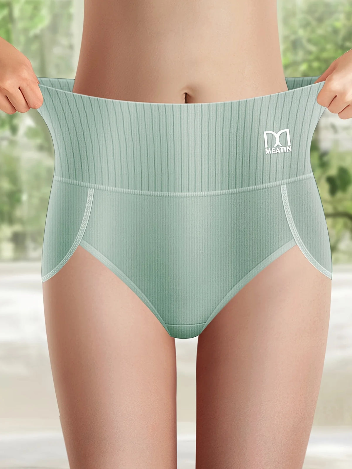 4 pcs High Waisted Tummy Tightening Women's Panties Hip Lifting Girdle Comfortable Cotton Skin-friendly Breathable Skin-friendly