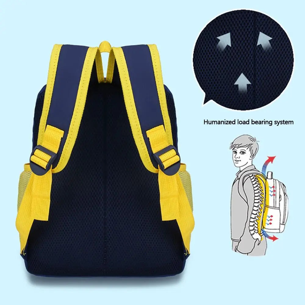Durable Cute Backpack Cartoon Dinosaur Waterproof Students Bag Kindergarten Large Capacity School Bag for Children