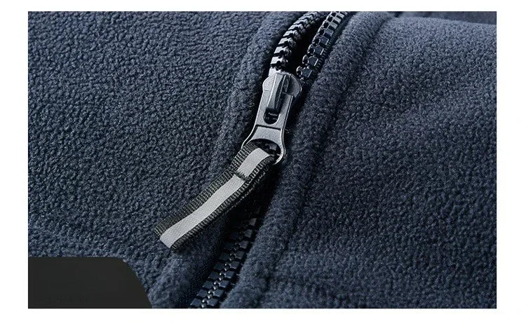 Autumn and Winter New Retro Trendy Jacket Men's Double Sided Polar Fleece Business Leisure Outdoor Couple Coat Top