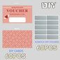 60 piece scratch card set, DIY gift voucher scratch revealing design, wedding, birthday party, game festival, lottery
