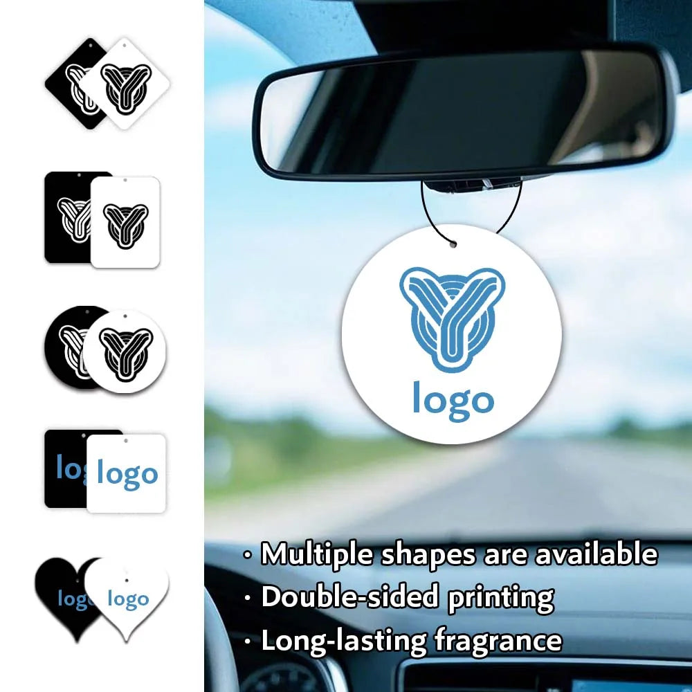 30pcs Customized Personalized Photo Car Air Freshener Paper Fragrance Chips, Creative Custom Gift Car Decoration