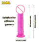 Realistic Soft Jelly Dildo Transparent Suction Cup Strong Grip Flexible Intimate Toy for Women Solo Couple Play