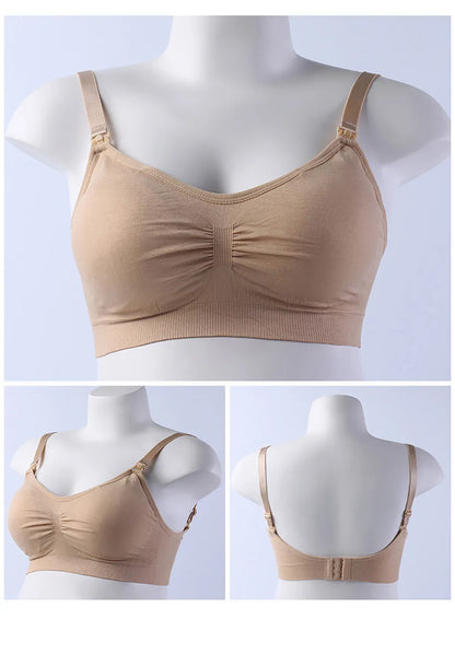 Breathable Maternity Pregnant Bras Comfort Breastfeeding Sleep Bralette Women Wireless Seamless Nursing Underwear