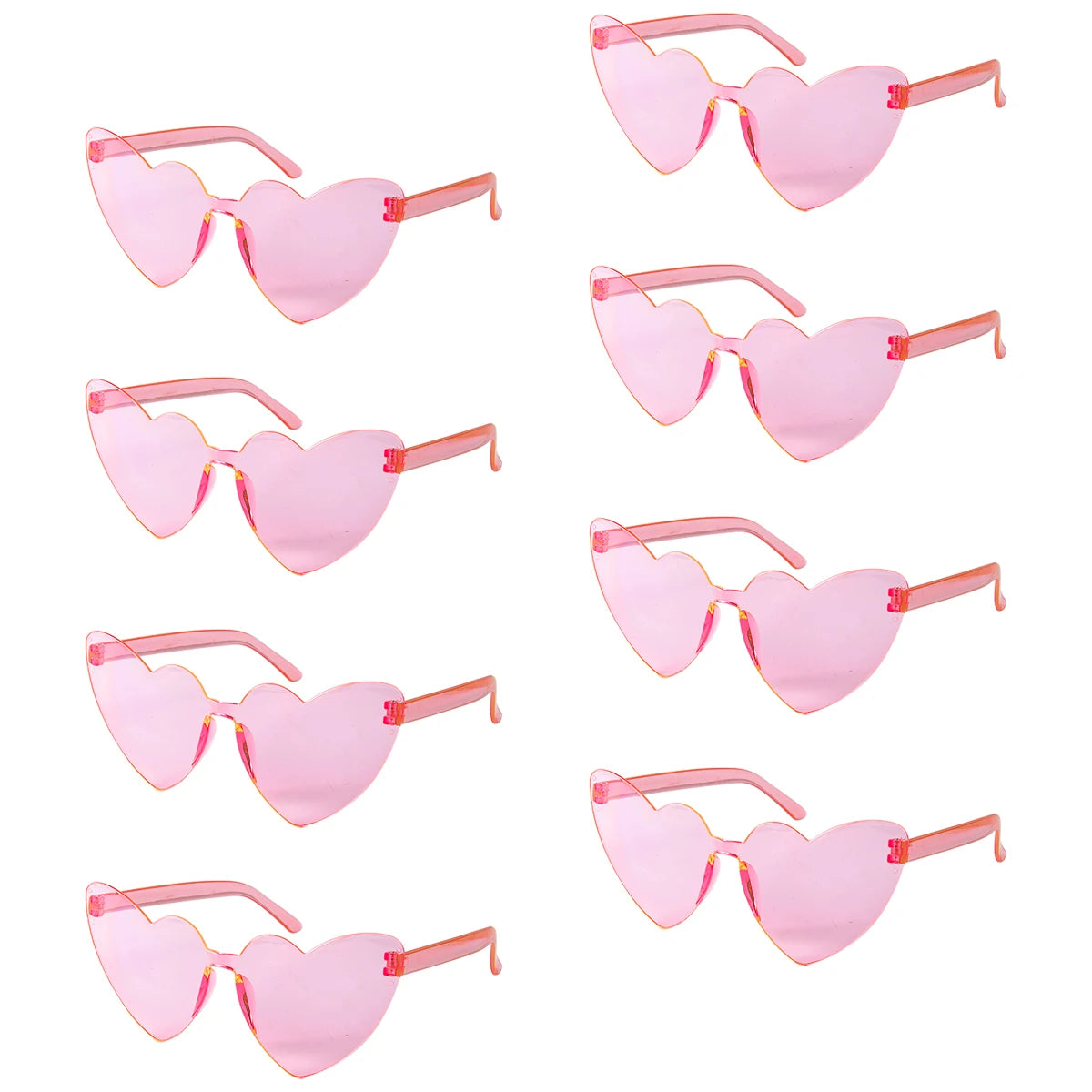 6/8/10/12pcs Wedding Bridal Shower Sunglasses Pink Red Heart Glasses Bride To Be Bridesmaid Gifts Bachelorette Hen Party Decors