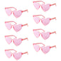 6/8/10/12pcs Wedding Bridal Shower Sunglasses Pink Red Heart Glasses Bride To Be Bridesmaid Gifts Bachelorette Hen Party Decors