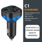 Bluetooth 5.4 FM Transmitter Handsfree Car AUX Radio Modulator MP3 Player with 22.5W & PD30W Fast Charge Adapter Car Accessories