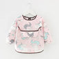 Newborn Baby Bibs Blouse Waterproof Long-sleeved Reverse Dressing Infant Eating Clothes Apron Bib Protective Clothing 0-2Years