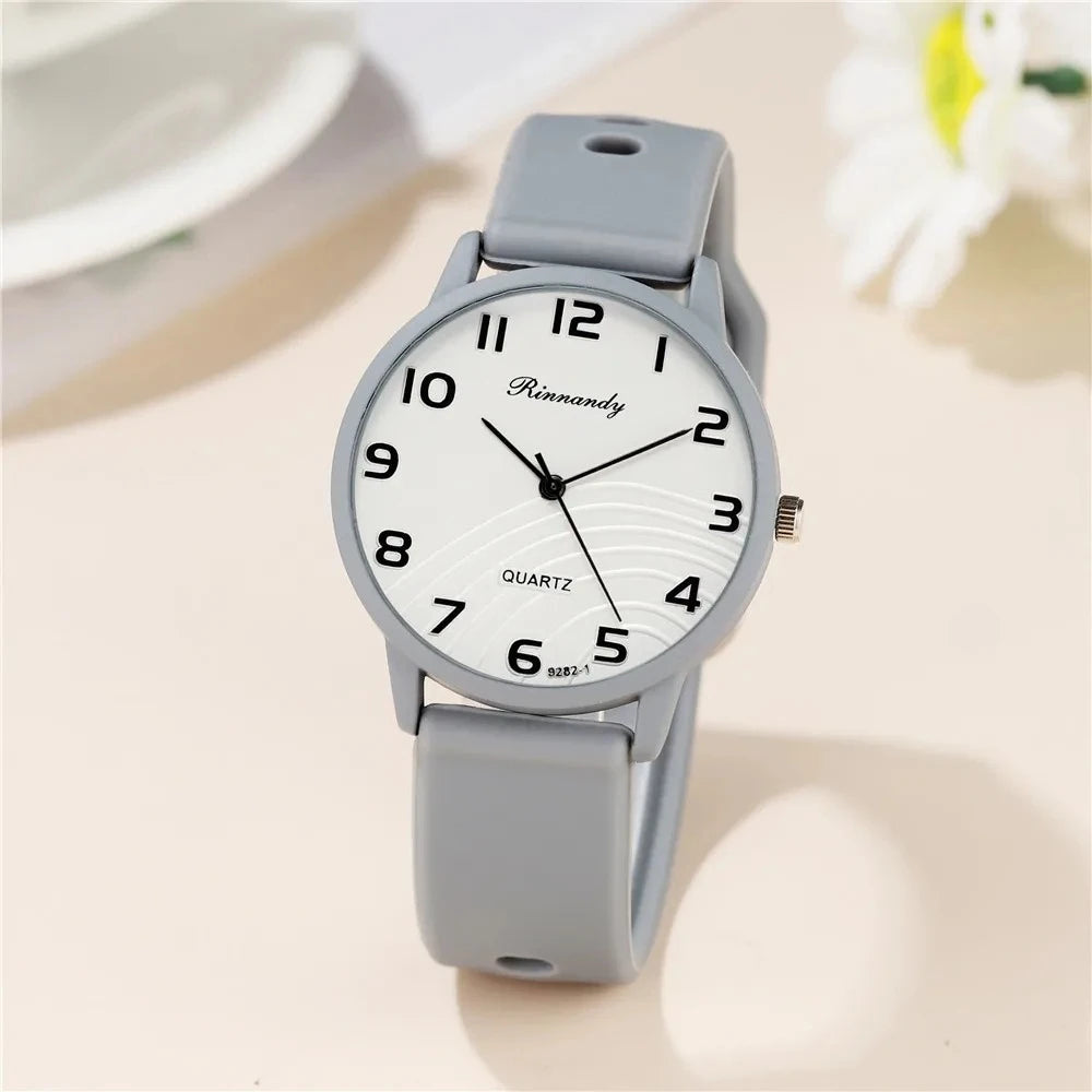 Fashion Arabic Dial Women Watches Simple Silicone Band Ladies Quartz Watch Sports Ladies Clock Wristwatches Reloj Mujer