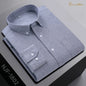 New In Shirt Oversize Long-Sleeve 100%Cotton Shirts for Men Slim Fit Formal Plain Shirt Plaid Casual Tops Designer Black Clothes