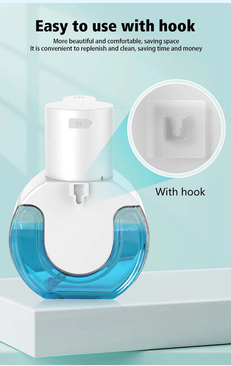 420ML Large Capacity Touchless Desktop Or Wall-Mounted IPX5 Waterproof Smart Infrared Automatic Sense Foam/Liquid Soap Dispenser