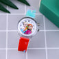 New Princess Elsa Children Watches For Girls Silicone Strap Cartoon Luminous Light Kids Wrist Watch Toys Clock reloj infantil