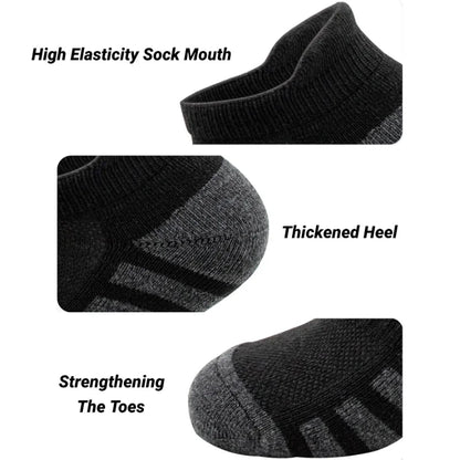3 Pairs Ankle Athletic Running Socks Cushioned  Breathable Low Cut Sports Tab Socks For Men And Women