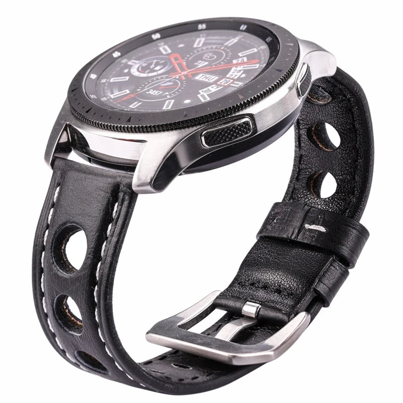 Cowhide Watch Strap Bracelet Vintage Genuine Leather 20mm 22mm 24mm Watchband Women Men Fashion Watch Band Belt With Pin Buckle