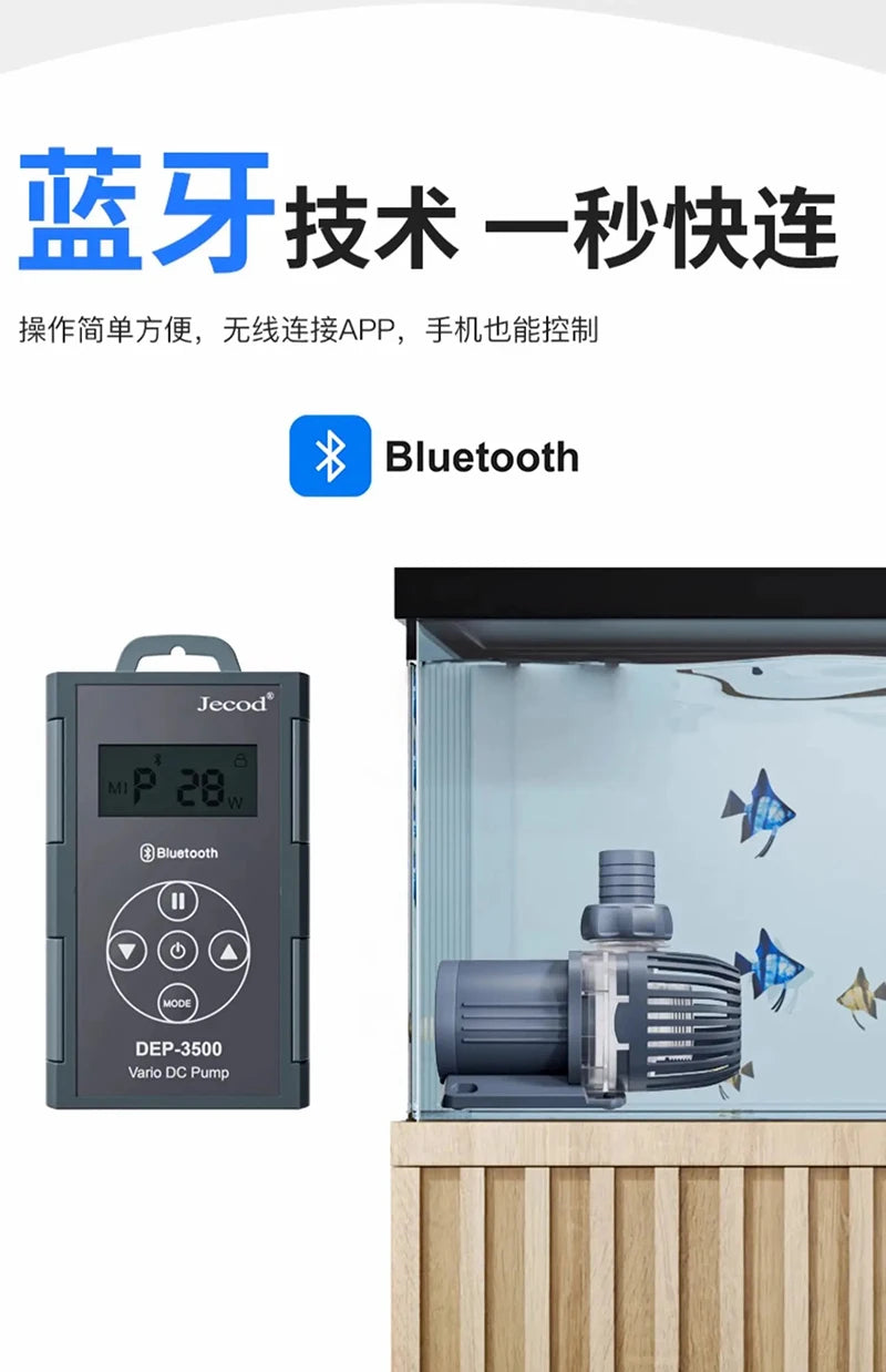 Jebao New Ultra Quiet Water Pump Bluetooth APP Control DEP Series for Fish Tank Aquarium Diving Water Circulation Filter Pumps