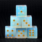5pc 1.6cm Natural stone amethyst dice Agate tiger eye stone particle Guess the number of points wholesale
