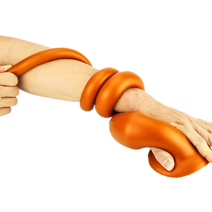 30-60CM Liquid Silicone Scale Anal Strip Butt Plug Dildo Stimulate Anus Vagina Soft Anal Dilator Couple Sex Toys For Women Men