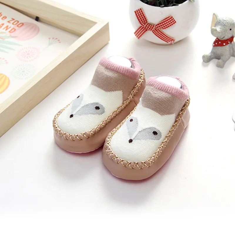 Baby Socks Shoes Infant Cute Cartoon Kids Boy Shoes Soft Rubber Sole Child Floor Sneaker BeBe Booties Toddler Girls First Walker