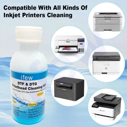 DTF Printer Head Cleaner DTF Ink Cleaning Solution Cleaning Washing Printhead Liquid for Epson DX4 DX5 DX7 L1800 L805 L800 I3200