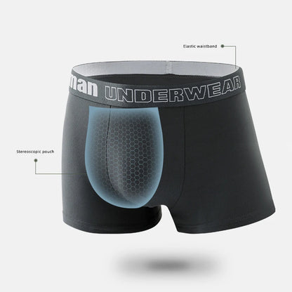 4-Piece/Set Men's Cotton Comfortable Boxer Shorts Breathable And Fashionable Fitness Underwear Men's Close Fitting Boxer Shorts