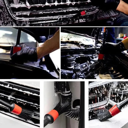 5/6Pcs Car Wash Care Interior Detailing Brush Set Cleaning Air Outlet Wheel Rims Dashboards Vents Clean Brushes Auto Accessories