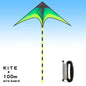 Adult-sized large delta-wing kite. Easy to fly. Extra-large delta-wing kite, equipped with a 6-meter long tail.